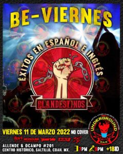 Be-viernes en Underground Bar