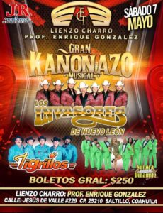Kañonazo Grupero en El lienzo Charro