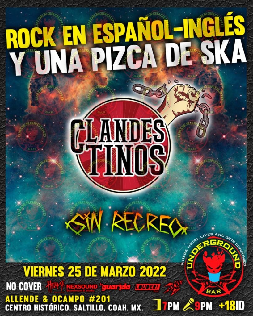 Rock en Español-Inglés y una Pizca de Ska en Underground Bar