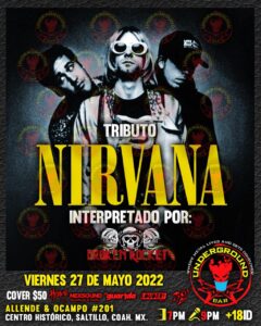 Tributo a Nirvana en Underground Bar