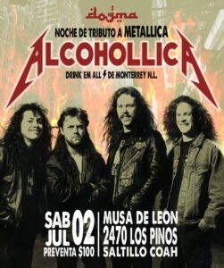 Noche de Tributo a Metallica por Alcohollica