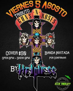 GUNS N’ ROSES El Tributo en Beer Therapy