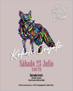 Kokoli Coyote en Pizza Rock