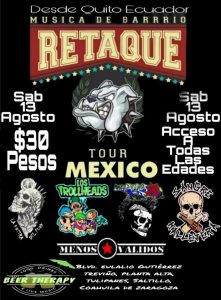 RETAQUE desde Ecuador /LaKostradelPunk/ ConcienciaSocial /LosTrollheads/SangreKallejera/MenosValidos