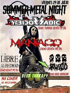 SUMMER METAL NIGHT Sadic Society Maniaco Ruido Libre Albedrio