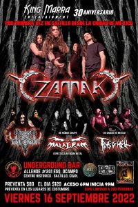 Zamak en Underground Bar