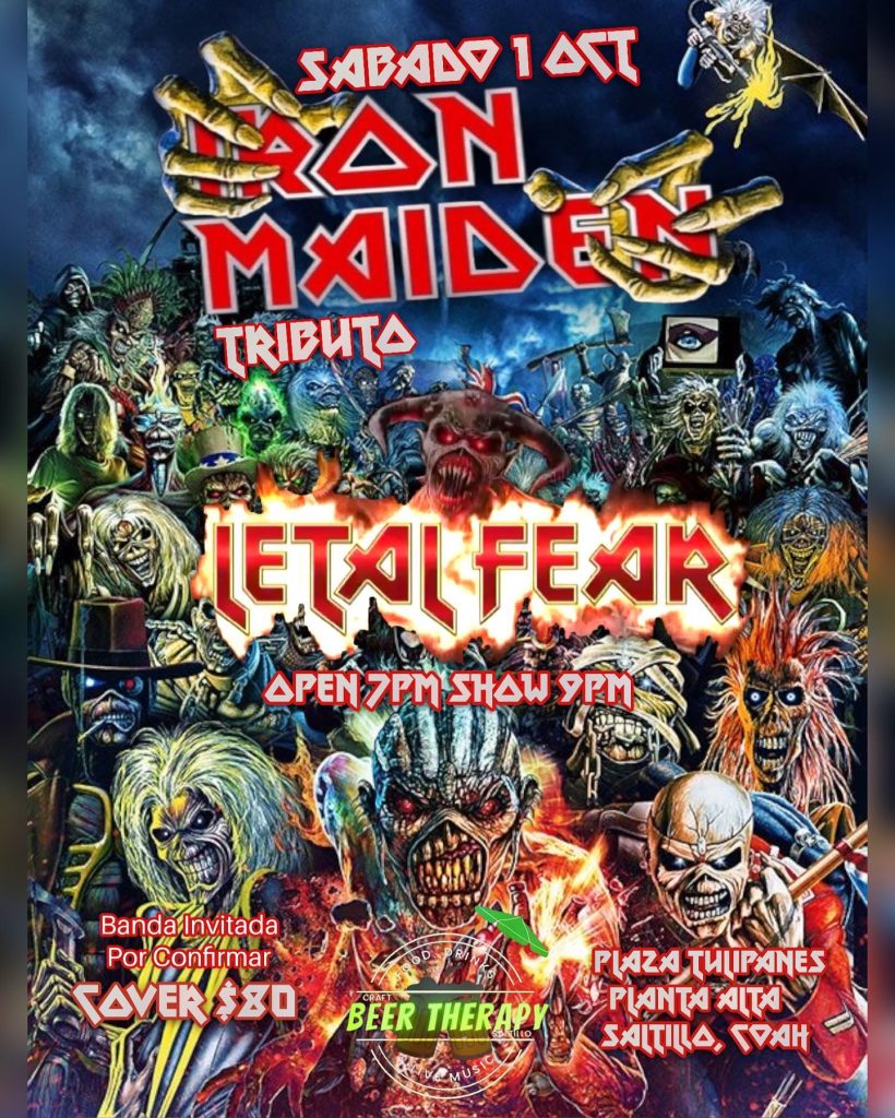 Tributo a Iron Maiden en Beer Therapy