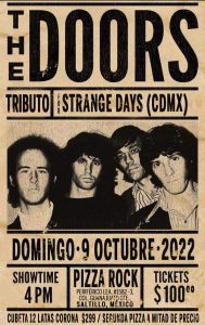Tributo a THE DOORS en Pizza Rock
