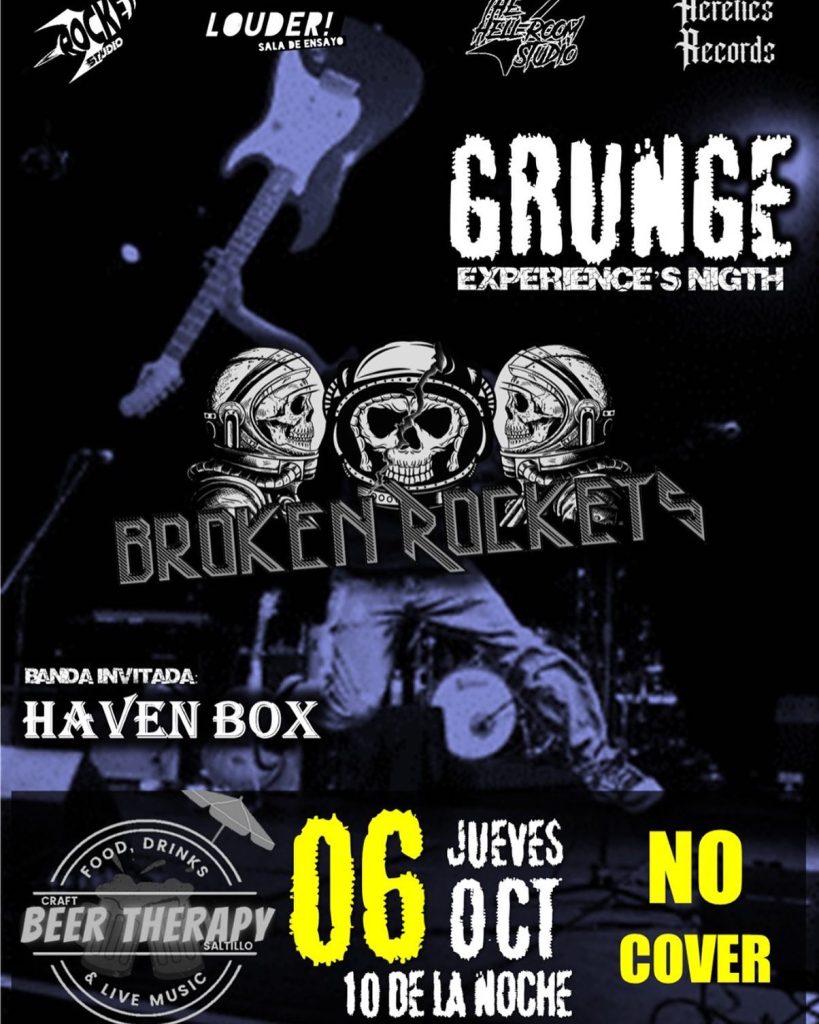 GRUNGE Night by Broken Rockets & Haven Box