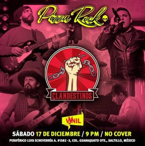 CLANDESTINOS en Pizza Rock