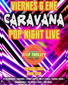 POP NIGHT LIVE by Caravana Music en Beer Therapy