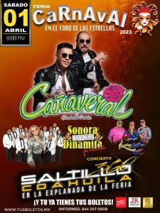Grupo Cañaveral, Sonora Dinamita y Grupo Swing Latino en Saltillo