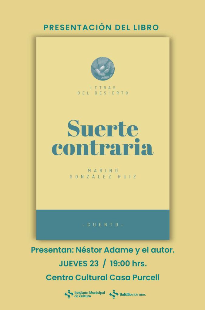 Presentación del libro “Suerte Contraria”