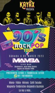 90’s Rock Pop Tour en Mamba Vivo Bar
