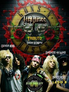 GUNS ‘N ROSES Tributo by HELPLESS / Abre Lado B en Beer Therapy