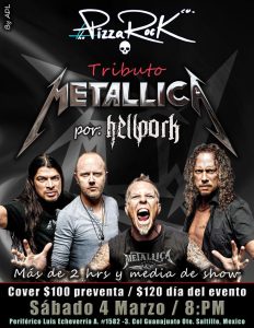 METALLICA by HELLPORK en Pizza Rock