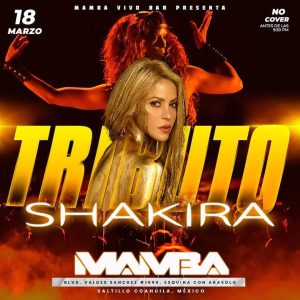 Tributo Internacional a Shakira en Mamba Vivo Bar