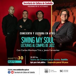 Concierto y Lectura en Atril «Swing my Soul, Lecturas al Compás del Jazz»