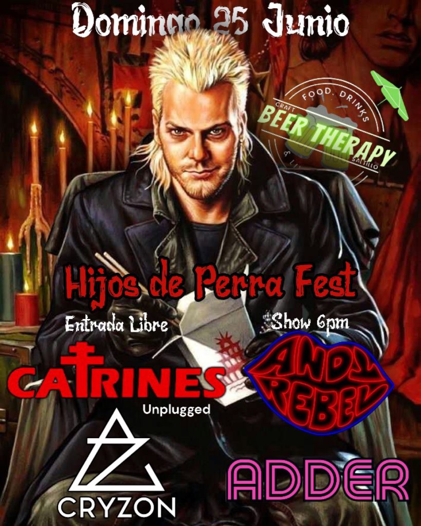 Hijos de Perra Fest Catrines / CRYZON / Andy Rebel / Adder en Beer Therapy