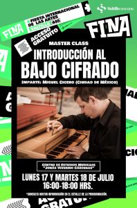 FINA Saltillo #446: Master Class ‘Introducción al Bajo Cifrado’