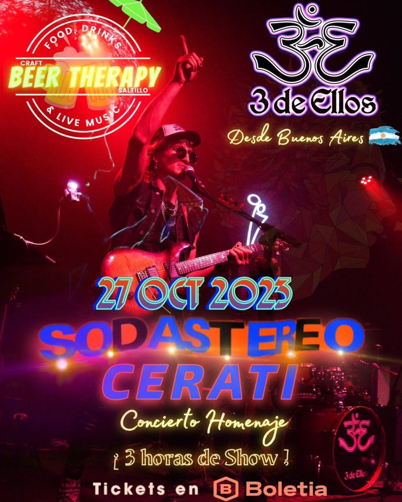 Soda Stereo y Cerati: Concierto Homenaje en Beer Therapy