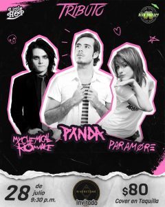 Tributo a Pxndx, Paramore y MCR en Beer Therapy