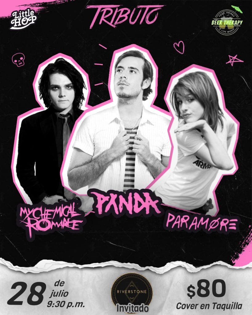 Tributo a Pxndx, Paramore y MCR en Beer Therapy