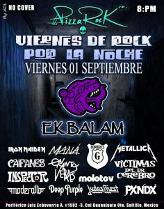 EKBALAM en Pizza Rock