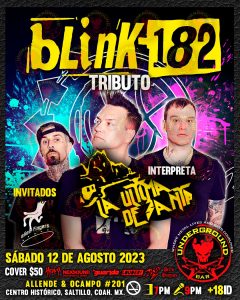 Tributo a Blink-182 en Underground Bar