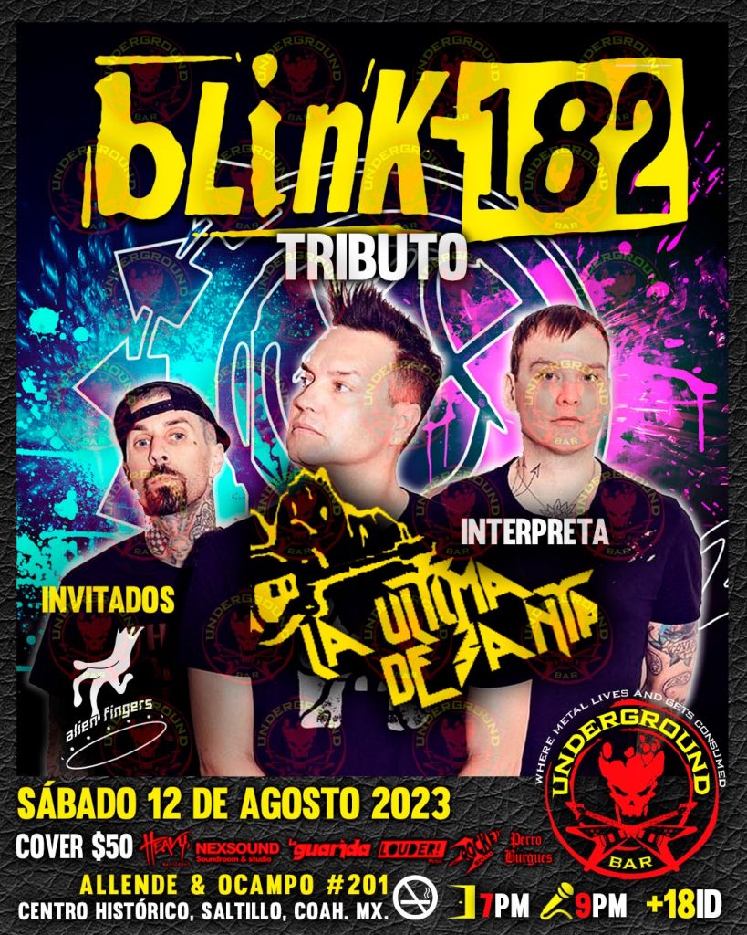 Tributo a Blink-182 en Underground Bar