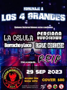 Homenaje a los 4 Grandes en Underground Bar