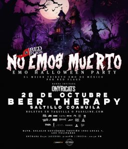 No Emos Muerto: Emo Halloween en Beer Therapy