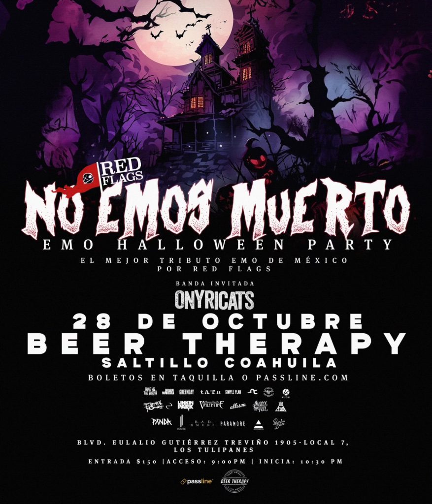 No Emos Muerto: Emo Halloween en Beer Therapy