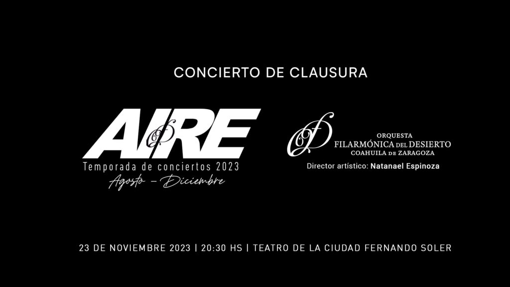 Concierto de clausura Temporada AIRE 2023