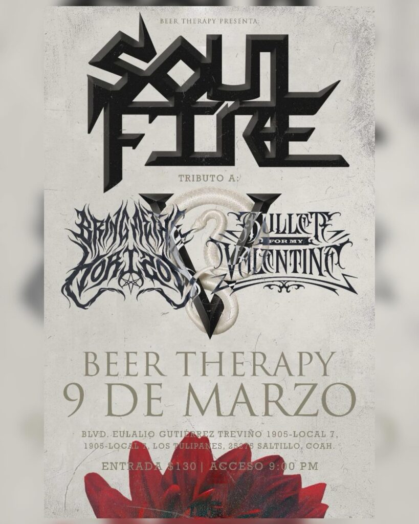 Tributo a BULLET FOR MY VALENTINE & BRING ME THE HORIZON en Beer Therapy