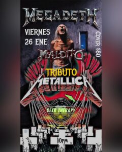 Tributo a Megadeth y Metallica en Beer Therapy