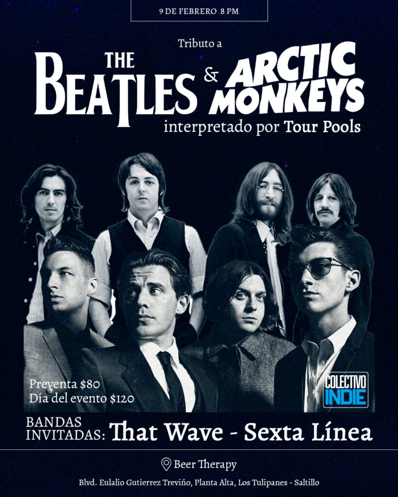 Tributo a The Beatles y Arctic Monkeys en Beer Therapy