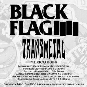 Black Flag en concierto Saltillo