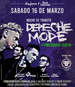 Tributo a Depeche Mode en Dogma Bar