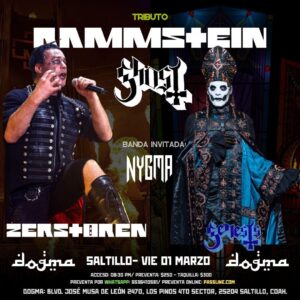 Tributo a RAMMSTEIN/GHOST en Dogma Bar