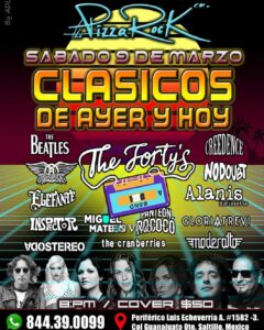 Clásicos de ayer y Hoy en Pizza Rock