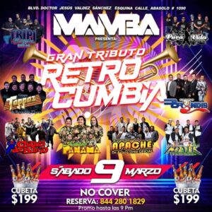 Gran Tributo Retro Cumbia en Mamba Vivo Bar