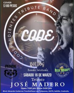 TRIBUTO A JOSÉ MADERO en Beer Therapy