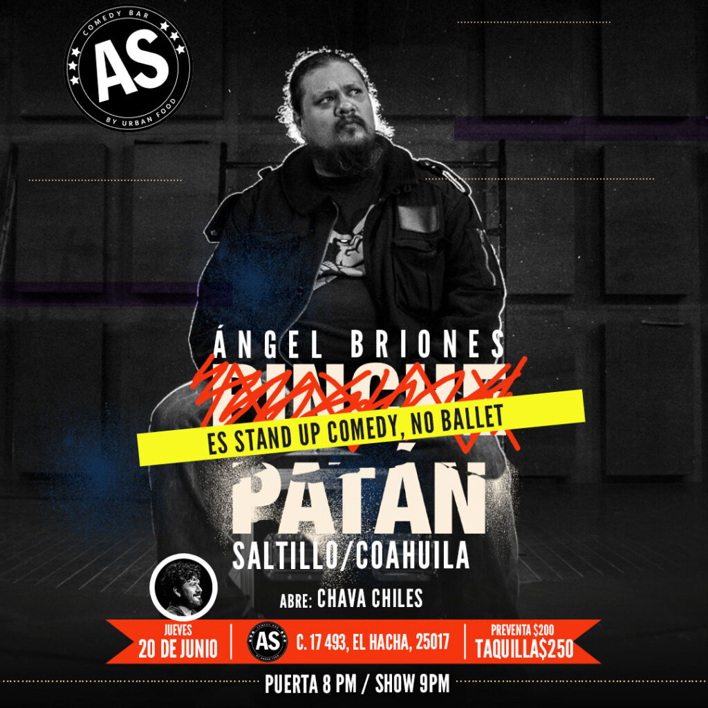 Ángel Briones en AS Comedy Bar