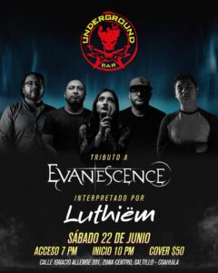Tributo a Evanescence en Underground Bar