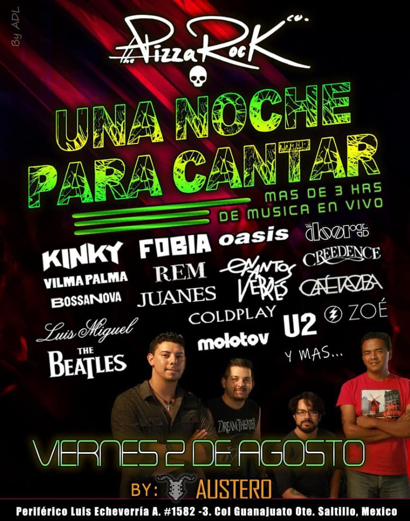 Una Noche para Cantar en Pizza Rock