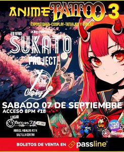 Anime Tattoo Party 3 en Nandas Bar Saltillo