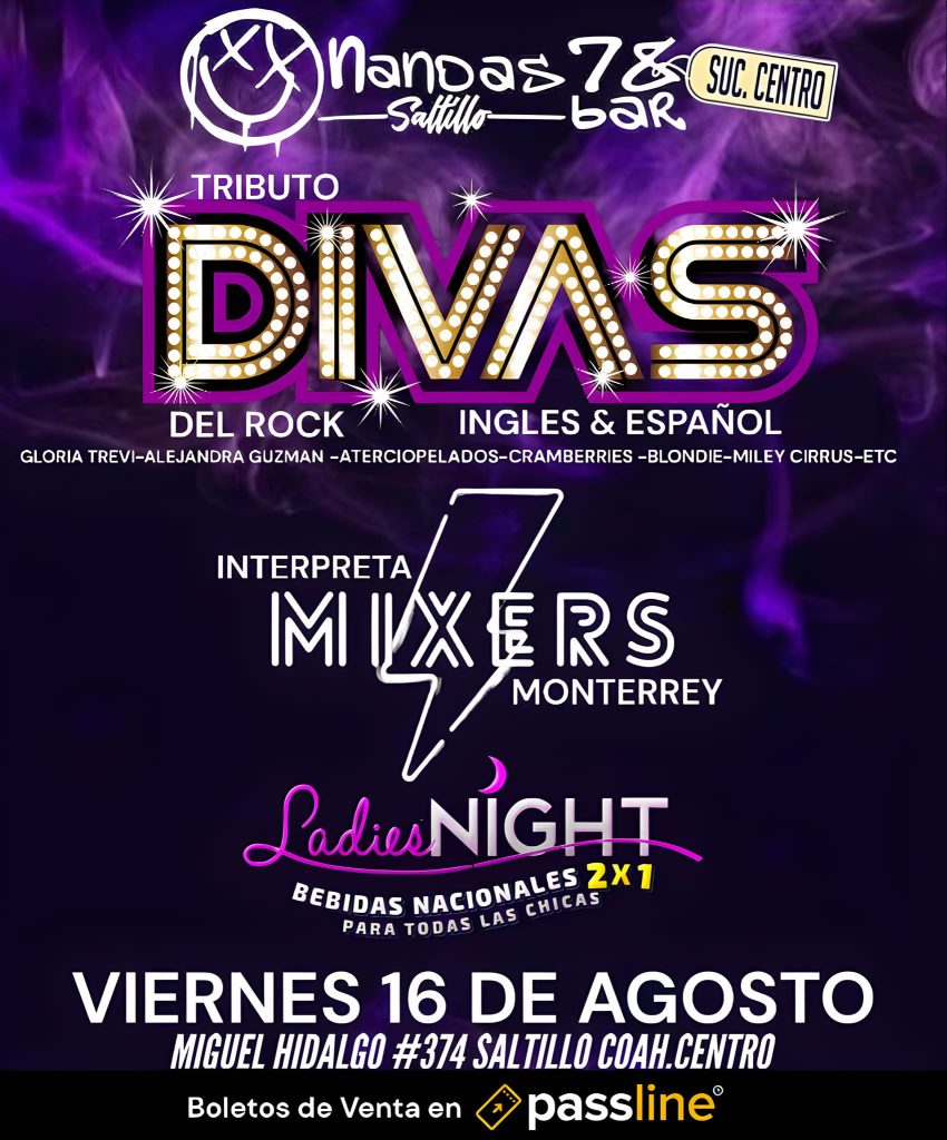 Tributo Divas del Rock en Nandas Bar Saltillo