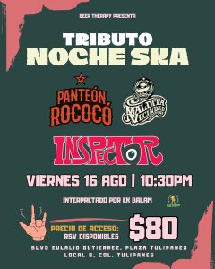 Tributo Noche Ska en Beer Therapy