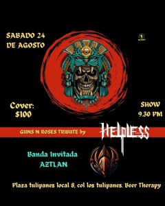 Tributo a Guns N’ Roses en Beer Therapy